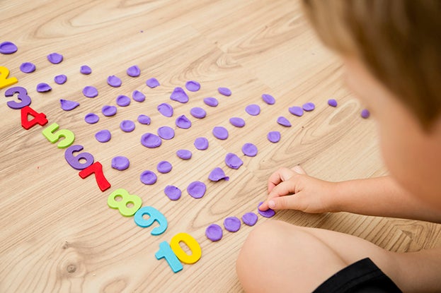 kindergarten math with playdough
